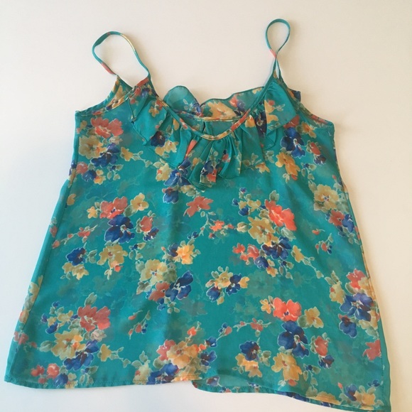Blue Floral Camisole - Picture 3 of 4